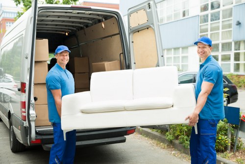 Commercial movers planning an office relocation in Holland Park