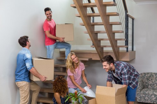 Office removals team planning a business relocation in Holland Park