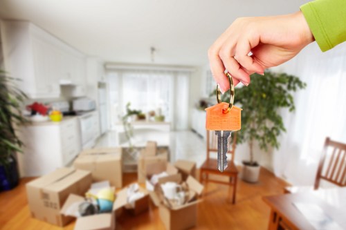 Furniture moving process for a West London property