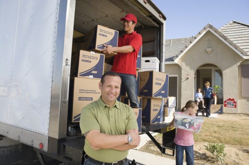 Careful loading of household furniture for transport