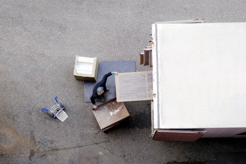 Local movers loading boxes and household items for a quick move