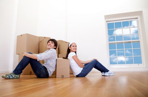 Reliable man and van service managing furniture transport in Holland Park
