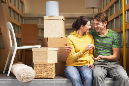 Office relocation team coordinating a small business move near Holland Park and nearby West London areas